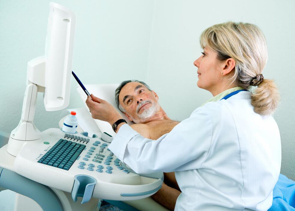 diagnostik ultrasound untuk pelepasan dari zakar pada lelaki
