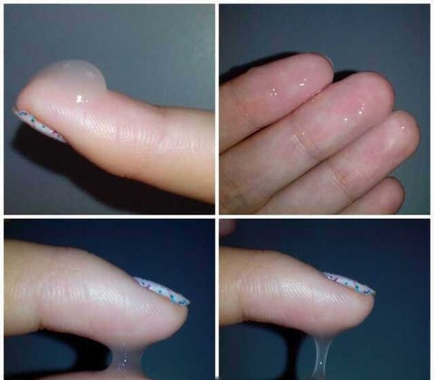 cecair pra-mani seorang lelaki semasa keghairahan